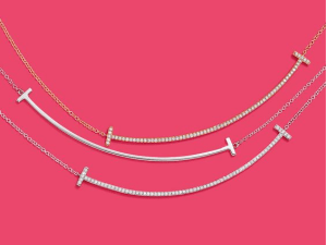 Tiffany's T smile pendant. sophiworldblog