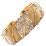Diamond Leaf Cuff Bracelet.sophiworldblog.com