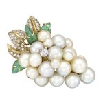 seaman-schepps-grape-cluster-brooch-pearl-diamond-emerald