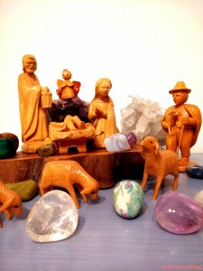 Nativity Scene with Gems! Read more on www.sophiworldblog.com