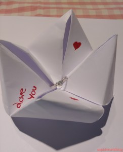 Hidden Jewel in origami. Valentine's Jewellery. Read more on www.sophiworldblog.com